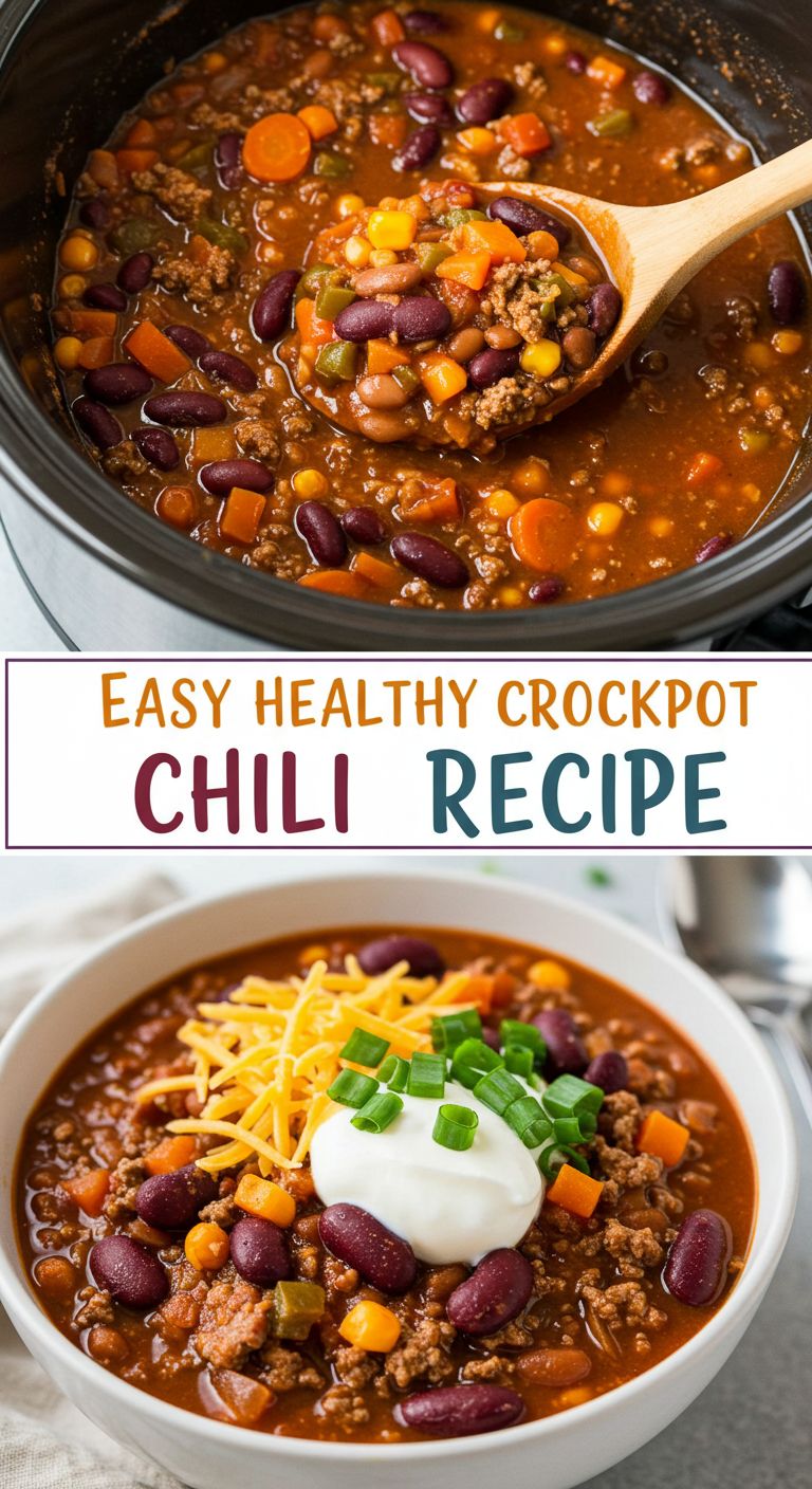 Easy Healthy Crockpot Chili Recipe
