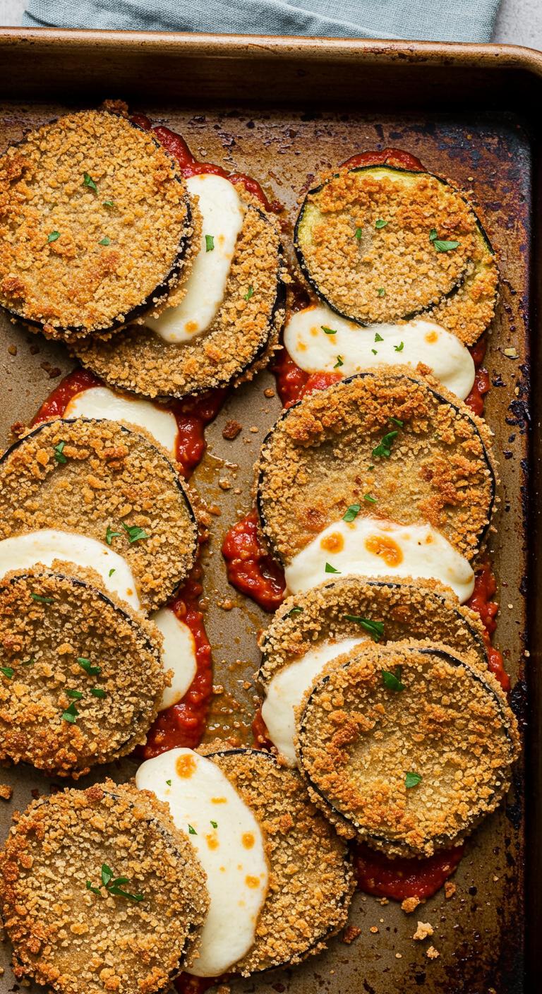 Eggplant Parmesan with Zucchini