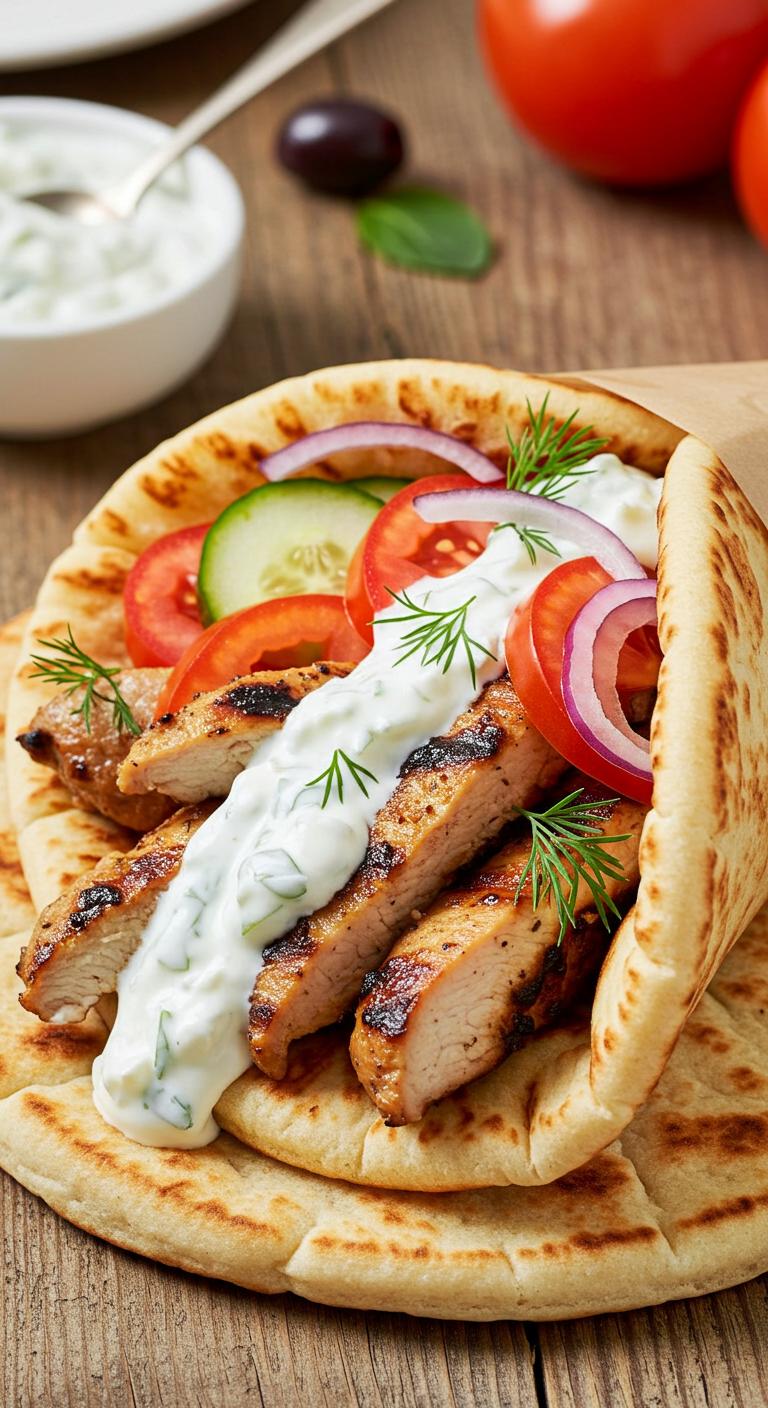 Greek Chicken Gyros Greek Chicken Gyros