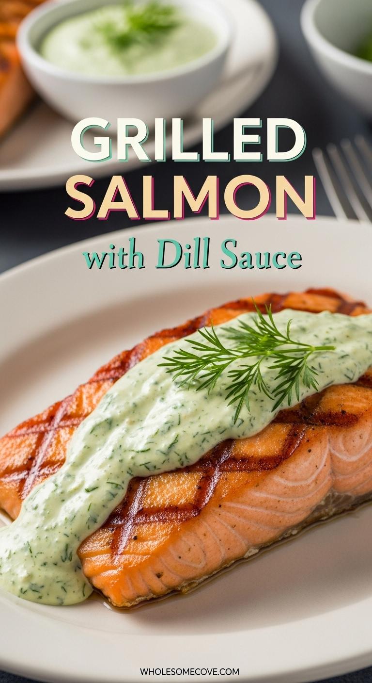 Grilled Salmon with Dill Sauce Recipe – Perfect for Family Dinner Time Grilled Salmon with Dill Sauce Recipe – Perfect for Family Dinner Time