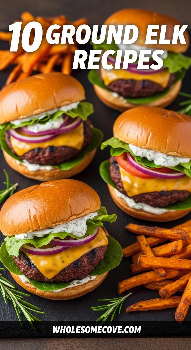 Ground Elk Burgers Ground Elk Burgers