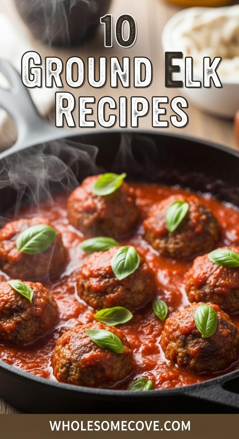 Ground Elk Meatballs with Marinara Ground Elk Meatballs with Marinara