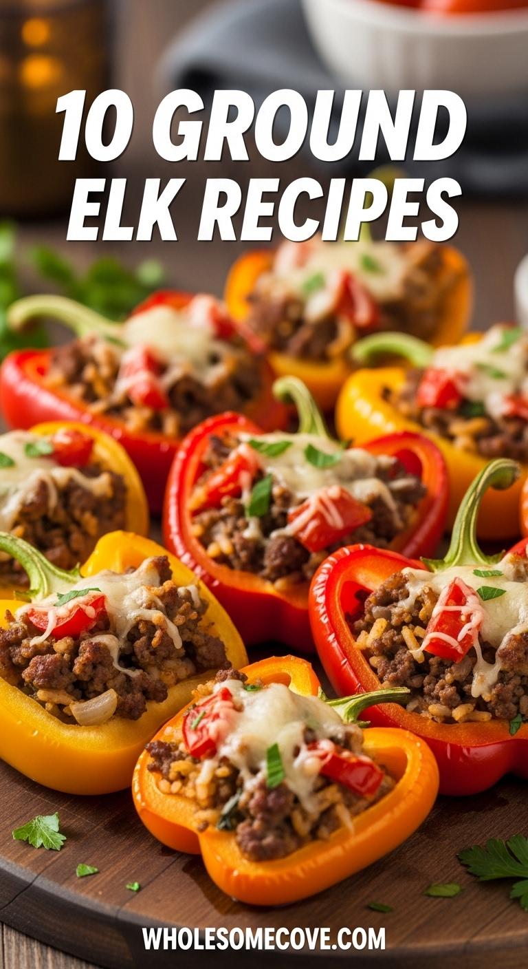 Ground Elk Stuffed Peppers Ground Elk Stuffed Peppers