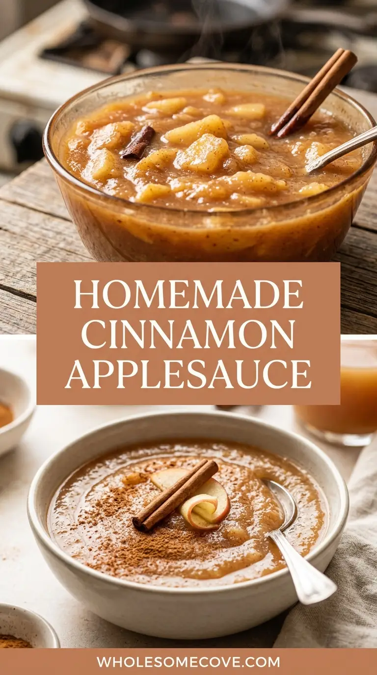 Homemade Cinnamon Applesauce Recipe