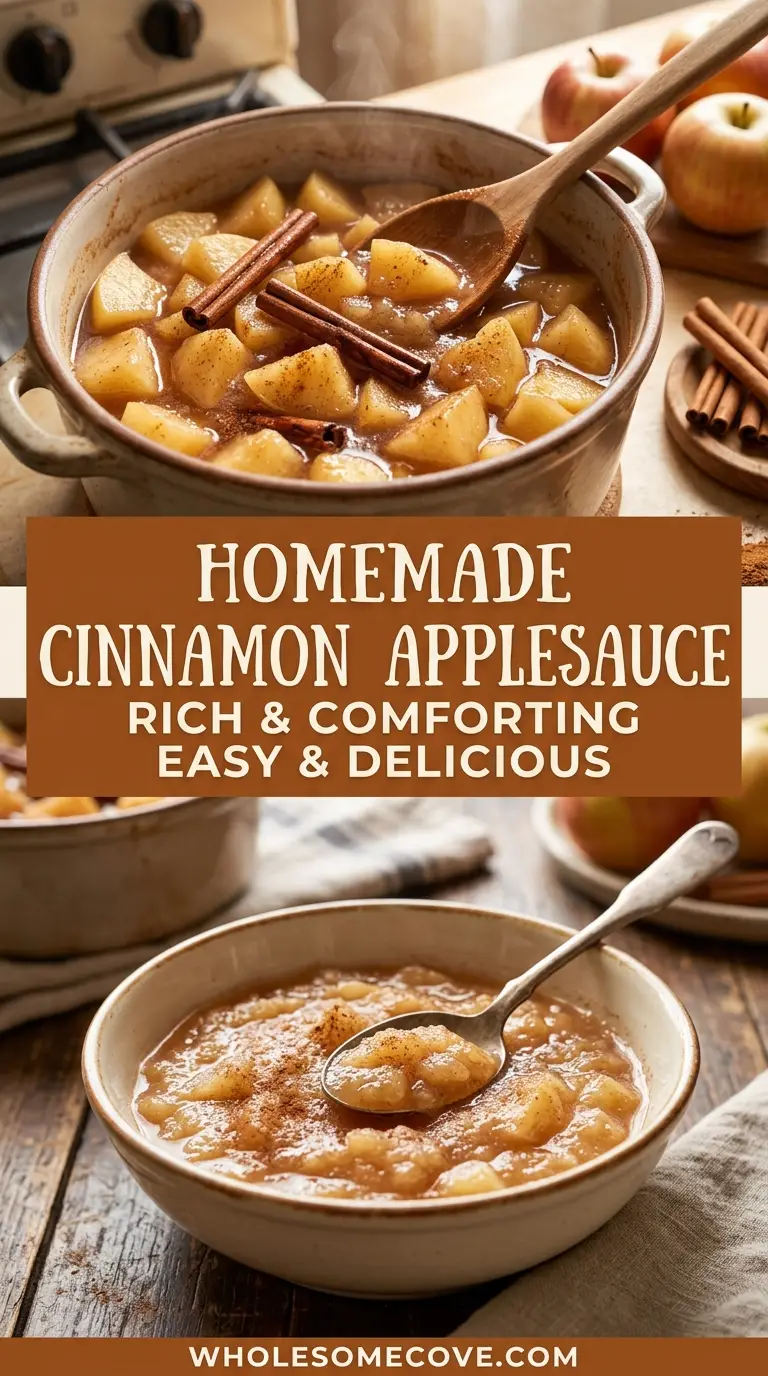 Homemade Cinnamon Applesauce Recipe