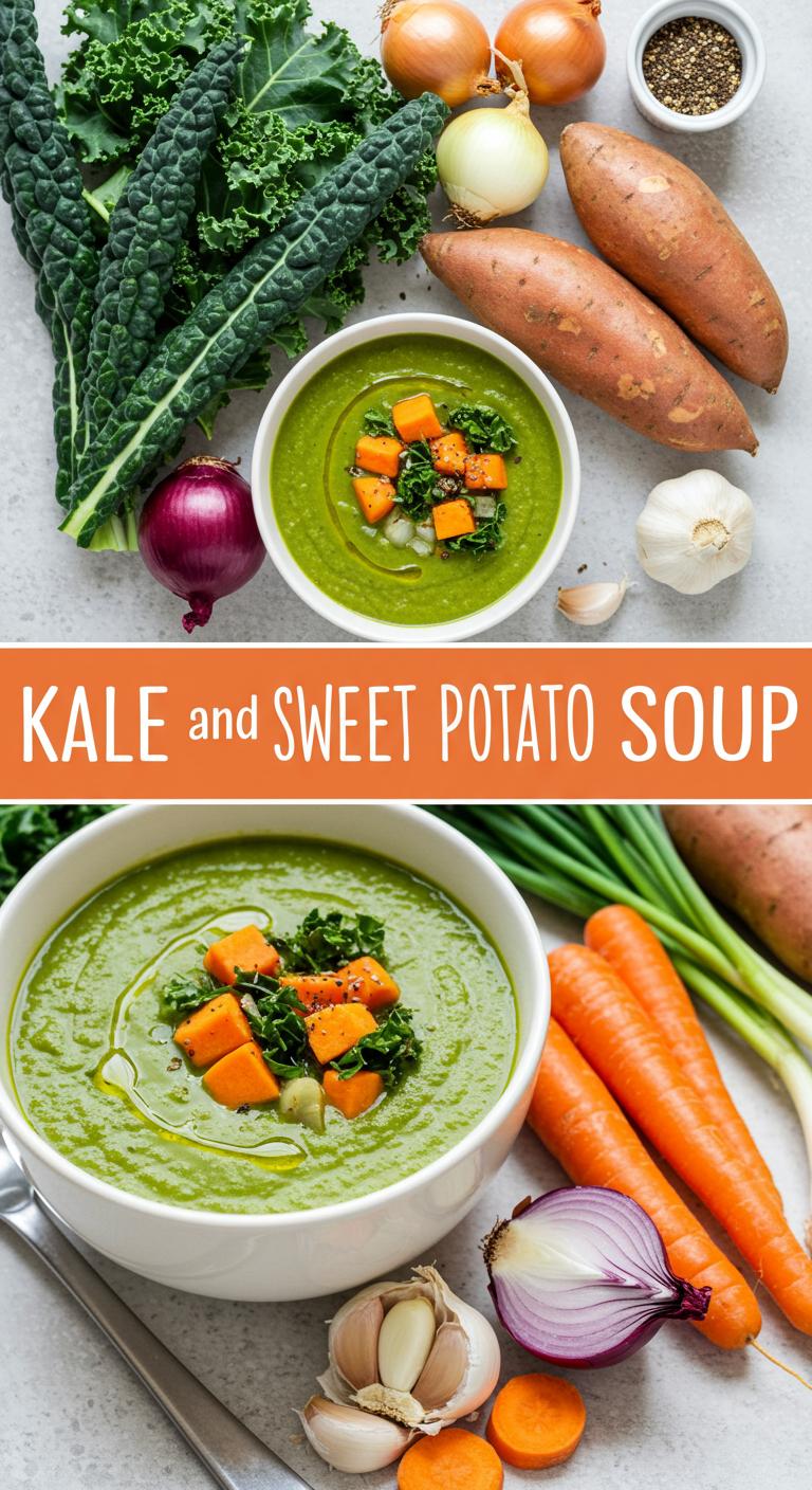 Kale and Sweet Potato Soup Recipe