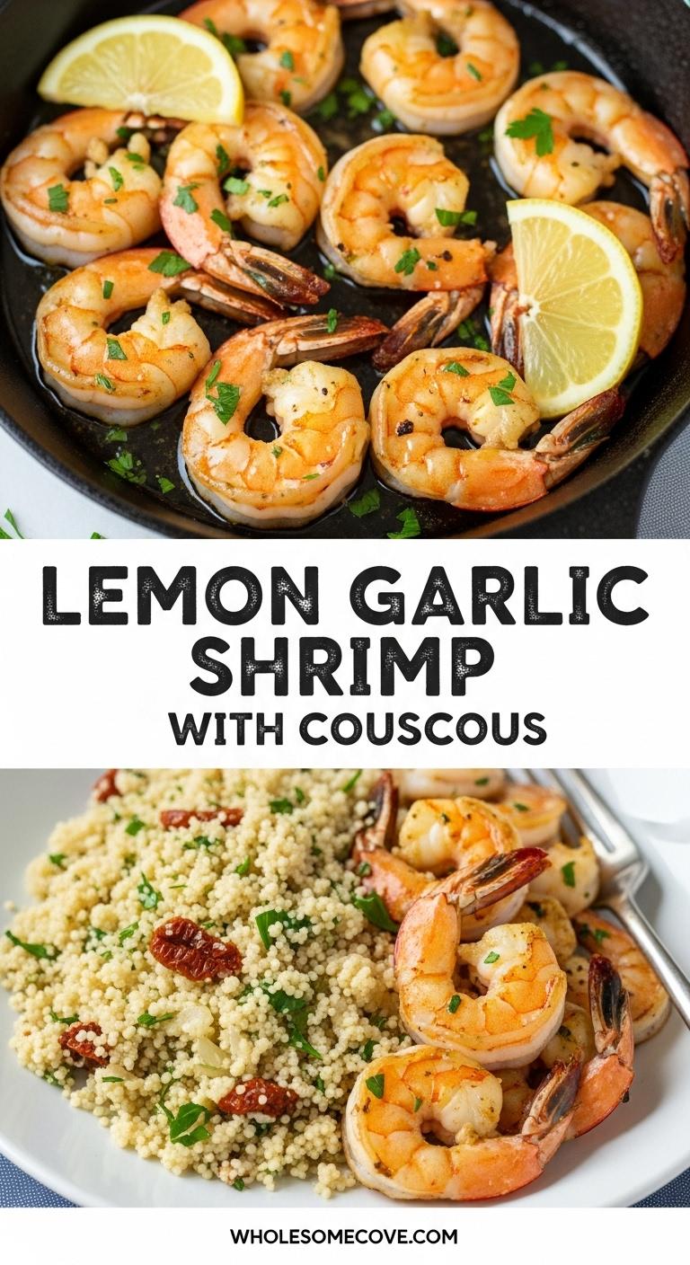 Lemon Garlic Shrimp over Couscous – Perfect for Meal Prep Lemon Garlic Shrimp over Couscous – Perfect for Meal Prep