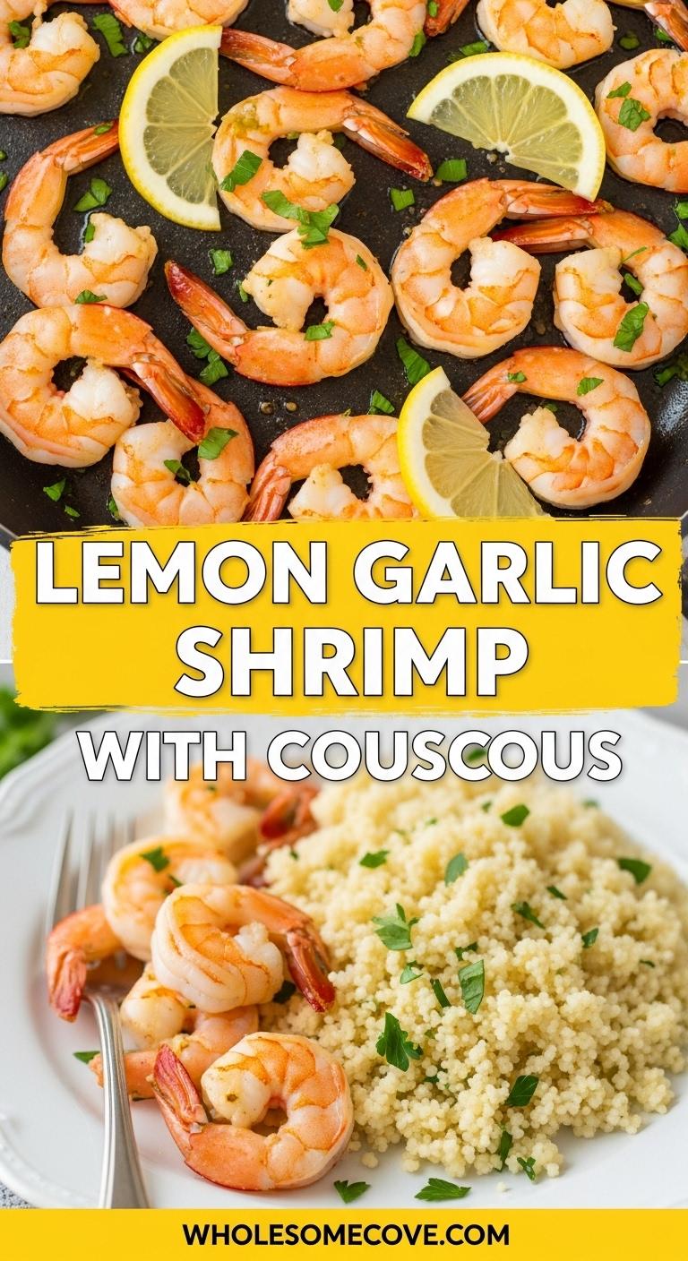 Lemon Garlic Shrimp over Couscous – Clean Eating Recipe Lemon Garlic Shrimp over Couscous – Clean Eating Recipe