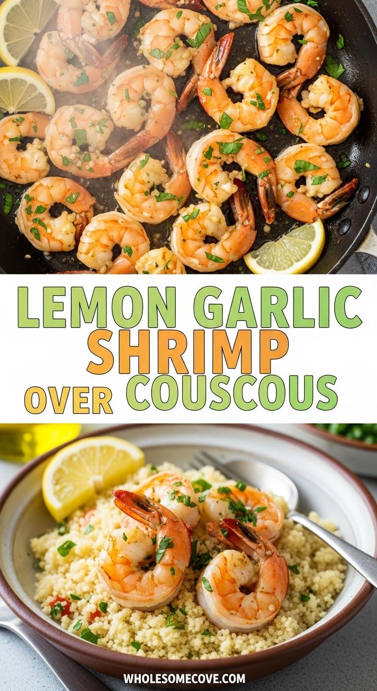 Lemon Garlic Shrimp over Couscous – Light & Tasty Summer Meal Lemon Garlic Shrimp over Couscous – Light & Tasty Summer Meal