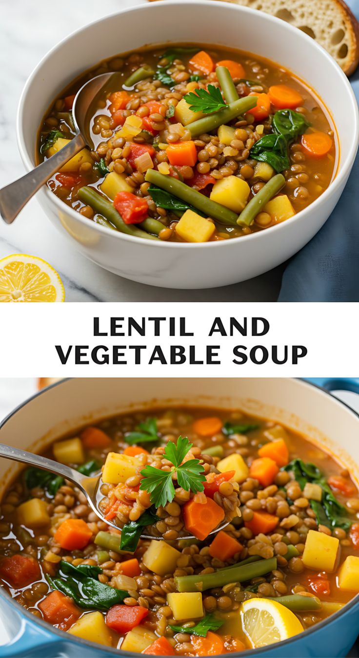Lentil and Vegetable Soup Recipe Lentil and Vegetable Soup Recipe