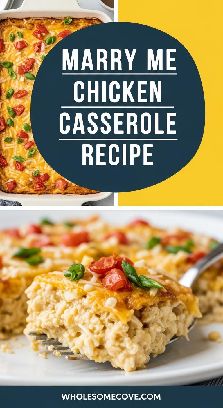 Marry Me Chicken Casserole Recipe – Make-Ahead Freezer Meal Marry Me Chicken Casserole Recipe – Make-Ahead Freezer Meal