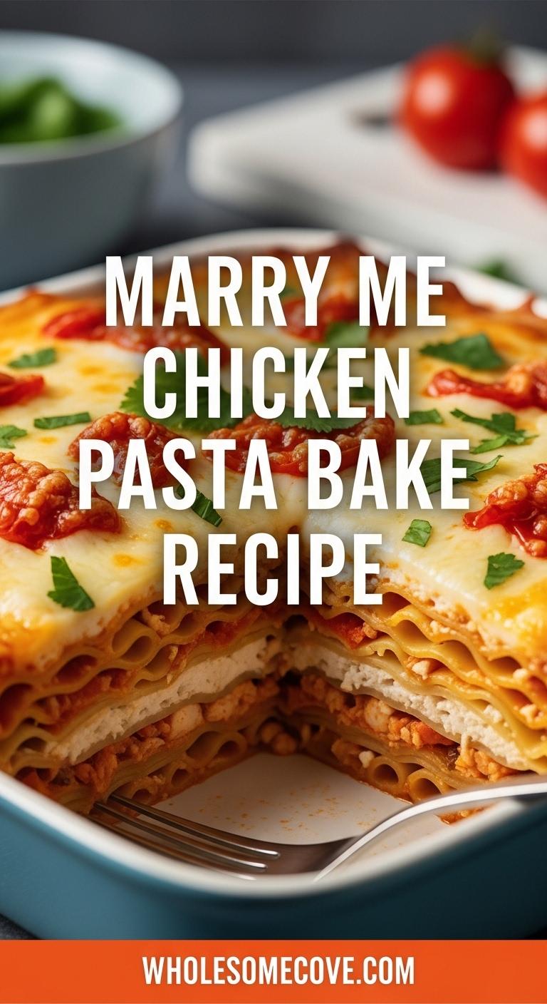 Marry Me Chicken Pasta Bake Recipe – Quick & Creamy Dinner Recipe Marry Me Chicken Pasta Bake Recipe – Quick & Creamy Dinner Recipe