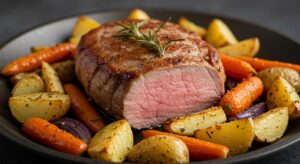 Pork Tenderloin with Roasted Root Vegetables Recipe