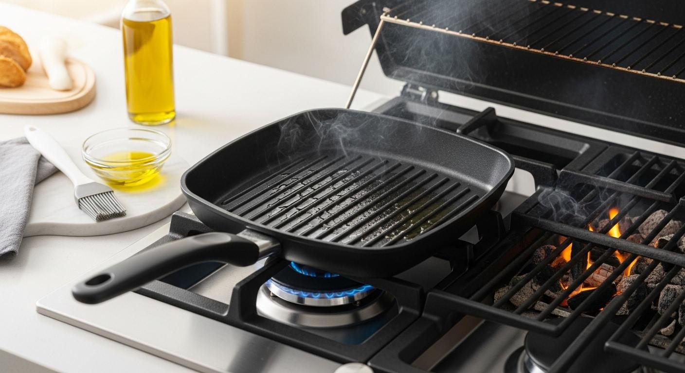 Preheat the Grill or Grill Pan Preheat the Grill or Grill Pan