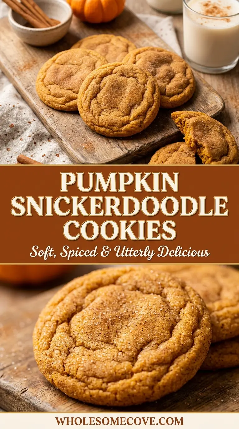 Pumpkin Snickerdoodle Cookies Recipe
