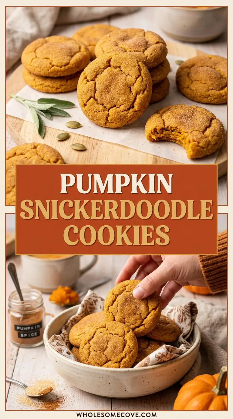 Pumpkin Snickerdoodle Cookies Recipe