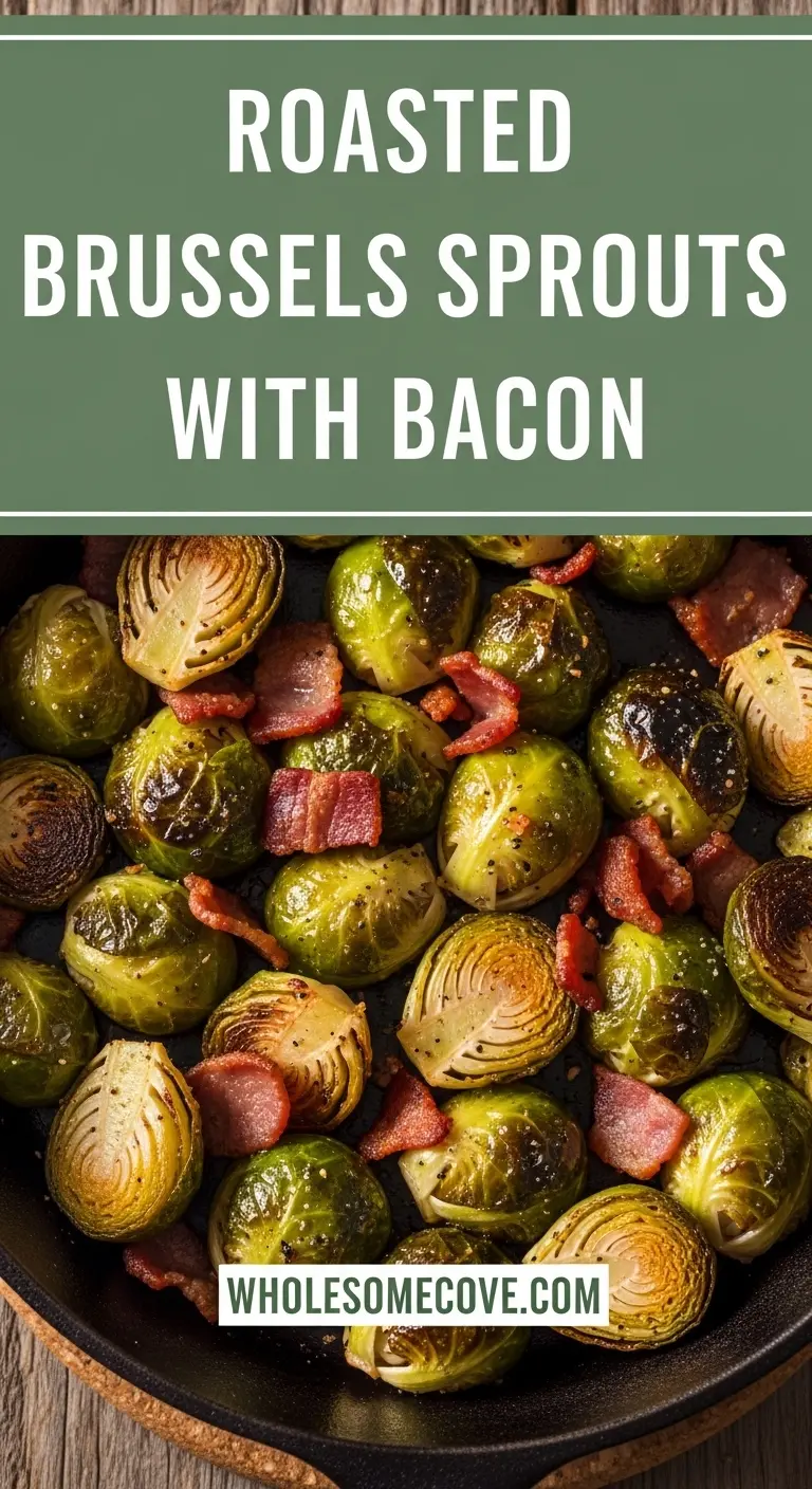 Maple Roasted Brussels Sprouts with Bacon | Sweet, Smoky & Savory