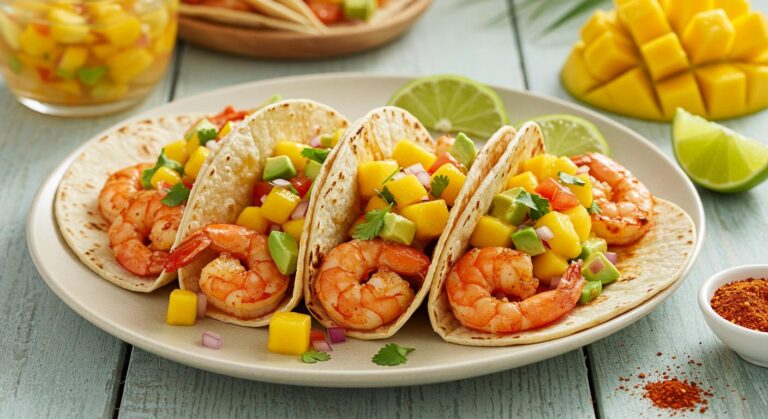 Shrimp Tacos with Mango Salsa Recipe