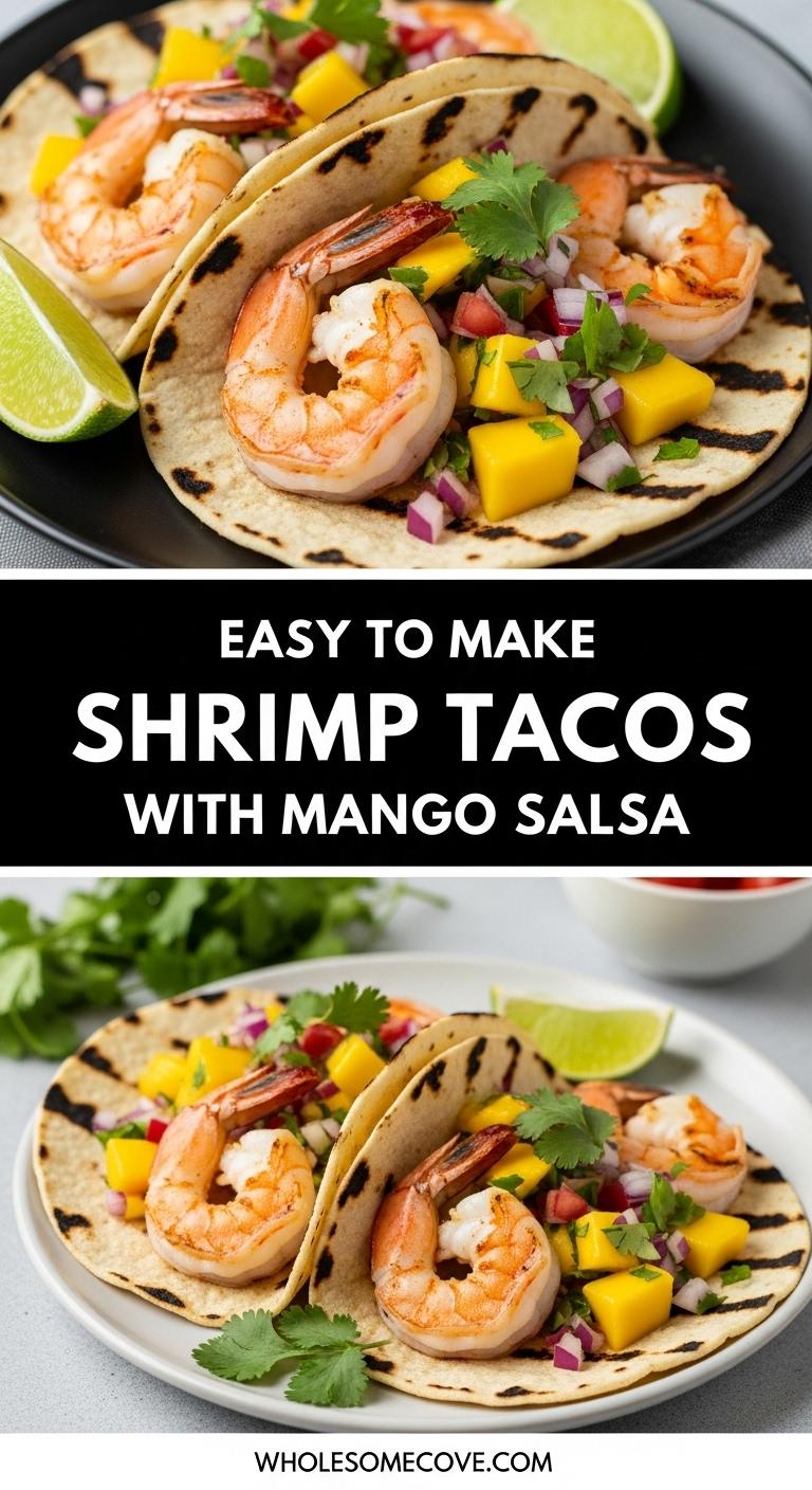 Shrimp Tacos with Mango Salsa Recipe – Quick & Delicious Party Food Shrimp Tacos with Mango Salsa Recipe – Quick & Delicious Party Food