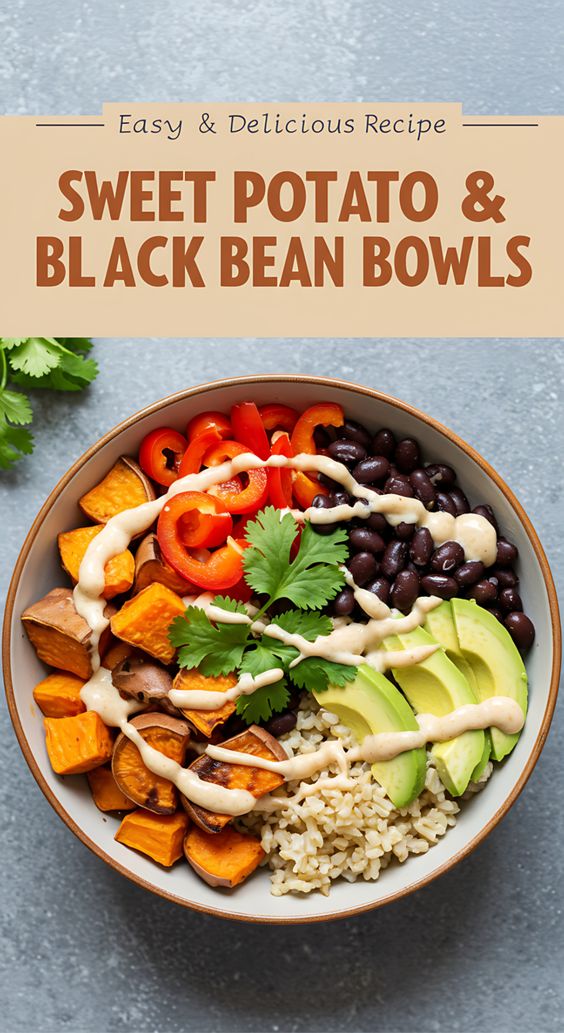 Sweet Potato and Black Bean Bowls Recipe Sweet Potato and Black Bean Bowls Recipe