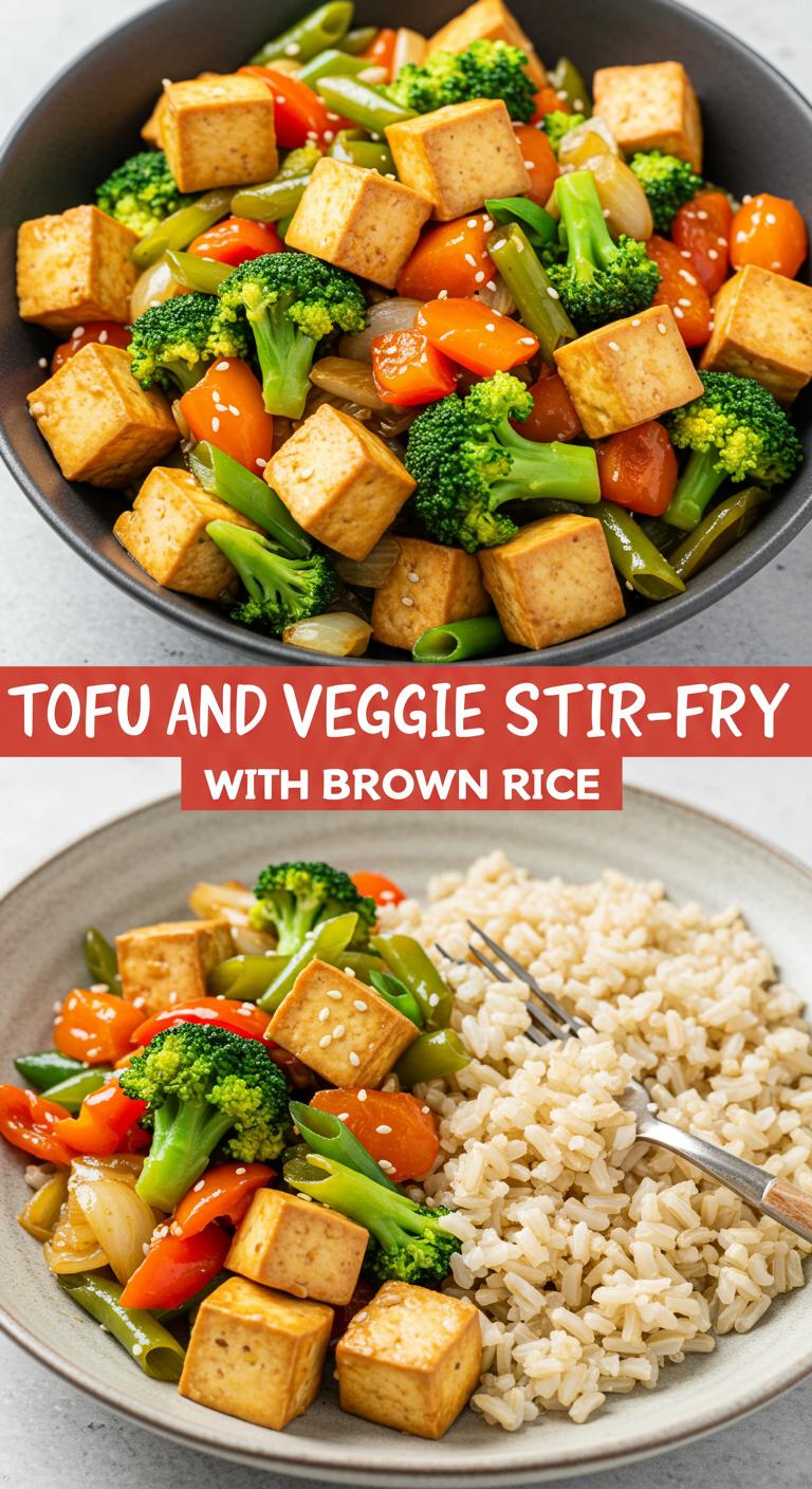 Tofu and Veggie Stir-Fry with Brown Rice Recipe Tofu and Veggie Stir-Fry with Brown Rice Recipe