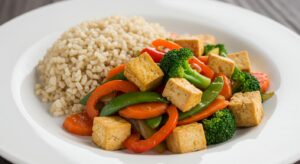 Tofu and Veggie Stir-Fry with Brown Rice Recipe