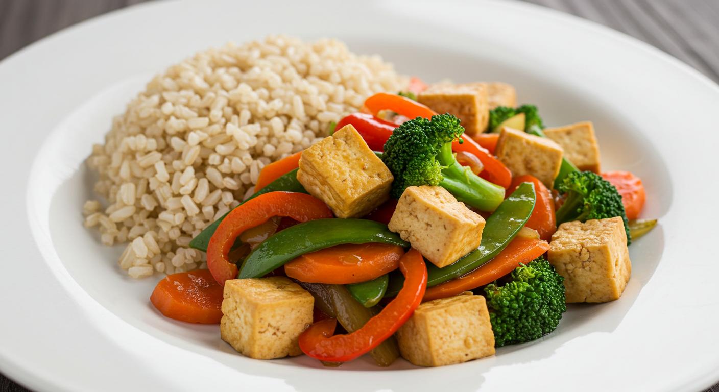 Tofu and Veggie Stir-Fry with Brown Rice Recipe