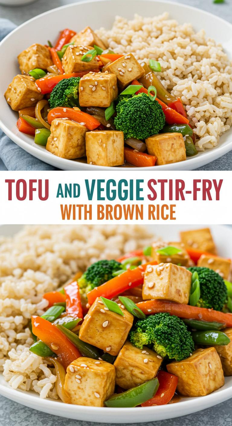 Tofu and Veggie Stir-Fry with Brown Rice Recipe Tofu and Veggie Stir-Fry with Brown Rice Recipe