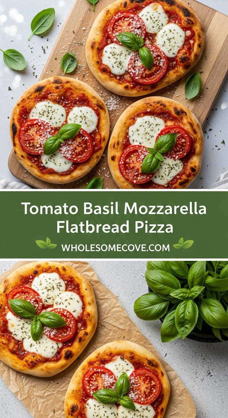 Tomato Basil Mozzarella Flatbread Pizza – Quick & Tasty Recipe Tomato Basil Mozzarella Flatbread Pizza – Quick & Tasty Recipe