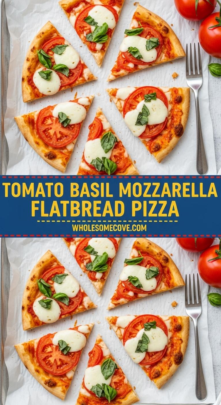 Tomato Basil Mozzarella Flatbread Pizza – Simple Italian Recipe Tomato Basil Mozzarella Flatbread Pizza – Simple Italian Recipe