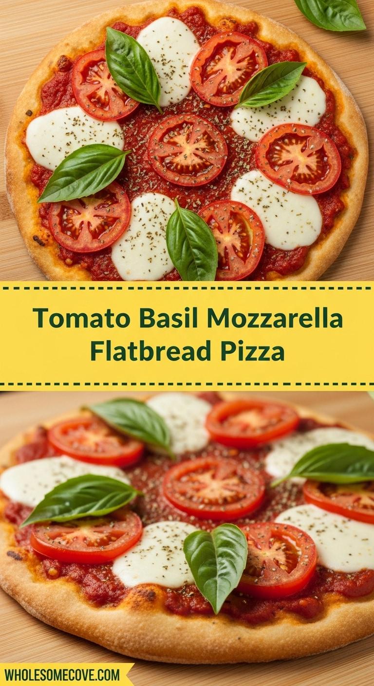 Tomato Basil Mozzarella Flatbread Pizza – Best Homemade Pizza Tomato Basil Mozzarella Flatbread Pizza – Best Homemade Pizza