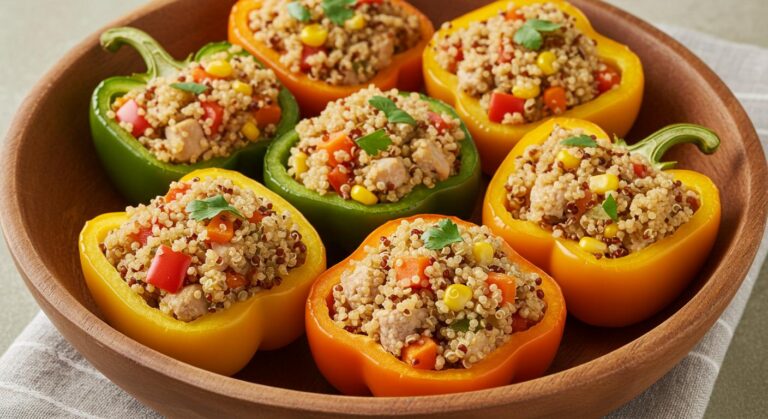 Turkey and Quinoa Stuffed Peppers Recipe