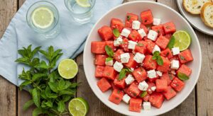 Watermelon Feta Salad with Mint Recipe