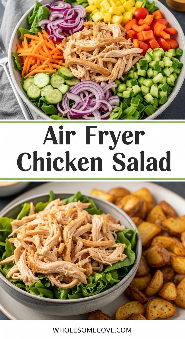 Air Fryer Chicken Salad Recipe - Healthy Meal Prep Bowl Air Fryer Chicken Salad Recipe - Healthy Meal Prep Bowl