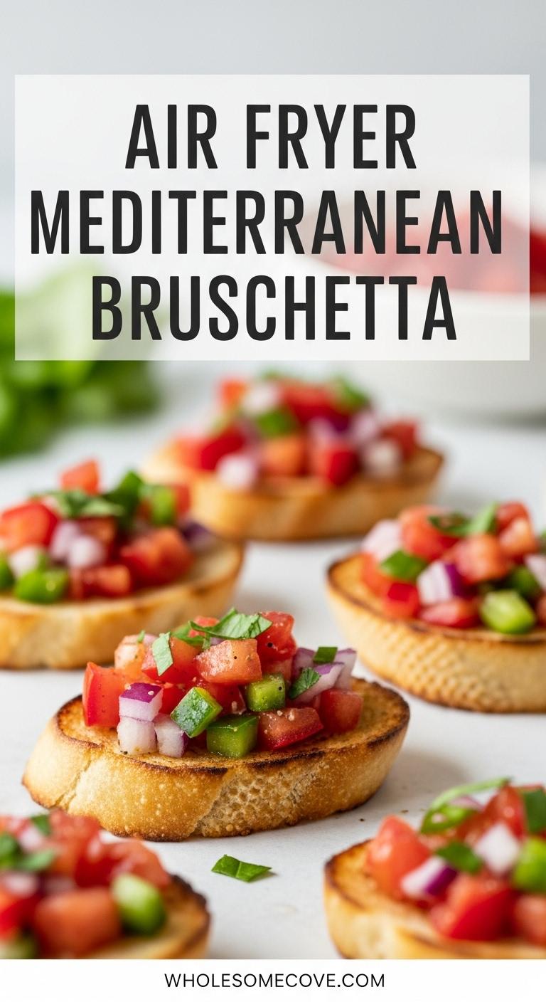 Air Fryer Mediterranean Bruschetta Recipe - Perfect Summer Snack Air Fryer Mediterranean Bruschetta Recipe - Perfect Summer Snack