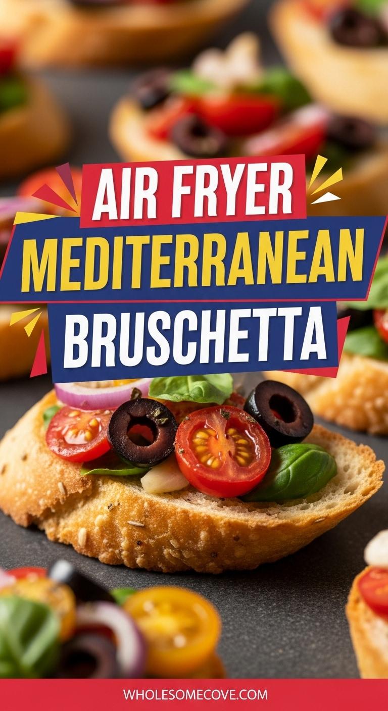 Air Fryer Mediterranean Bruschetta Recipe - Mediterranean Diet Made Easy Air Fryer Mediterranean Bruschetta Recipe - Mediterranean Diet Made Easy