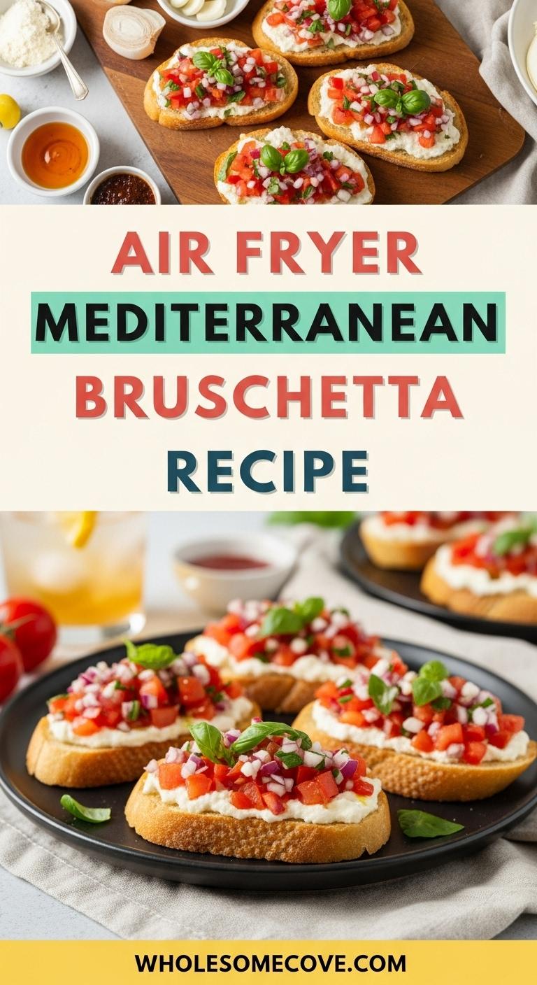 Air Fryer Mediterranean Bruschetta Recipe - Quick & Healthy Snack Fix Air Fryer Mediterranean Bruschetta Recipe - Quick & Healthy Snack Fix
