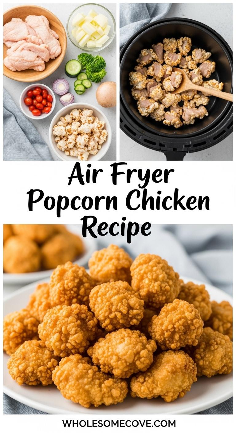 Air Fryer Popcorn Chicken Recipe – Healthy Chicken Snack Idea Air Fryer Popcorn Chicken Recipe – Healthy Chicken Snack Idea