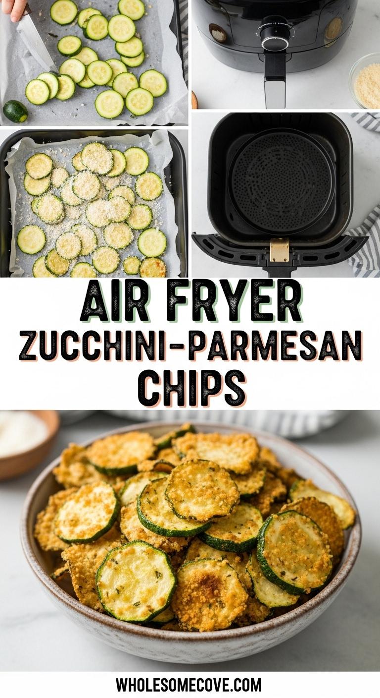 Air Fryer Zucchini-Parmesan Chips Recipe – Vegetarian Comfort Food