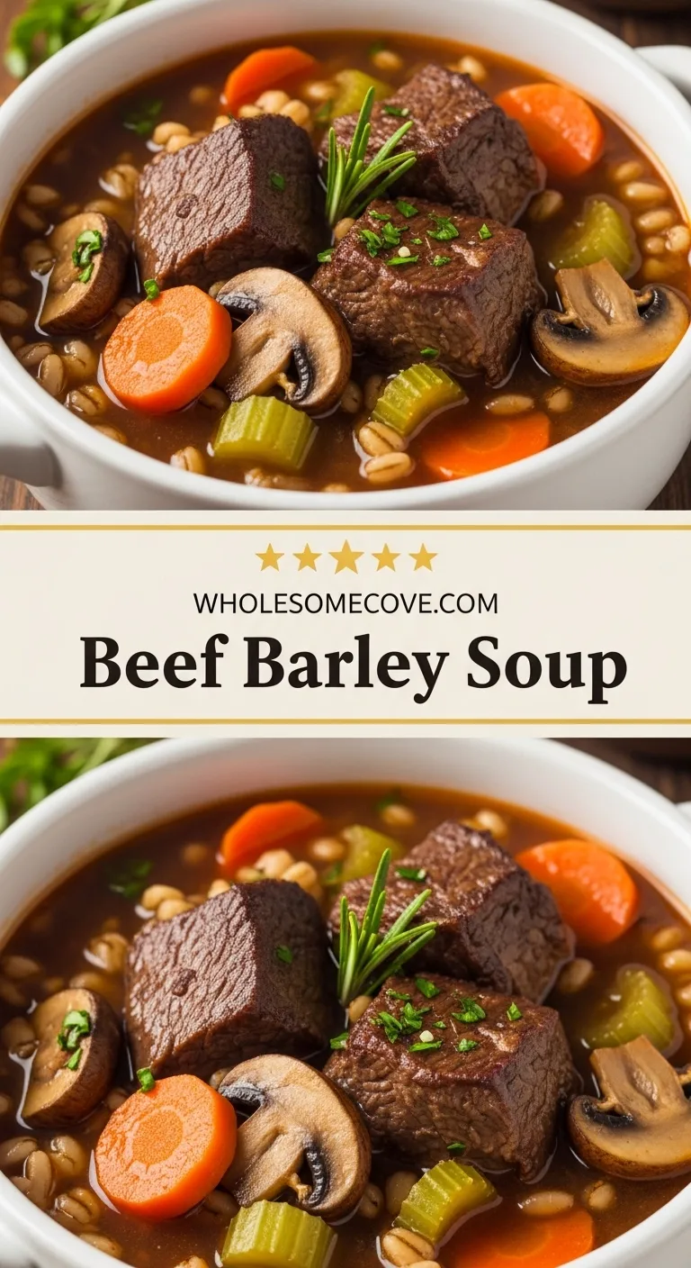 Beef Barley Soup Recipe | Meal Prep Comfort in Every Bowl