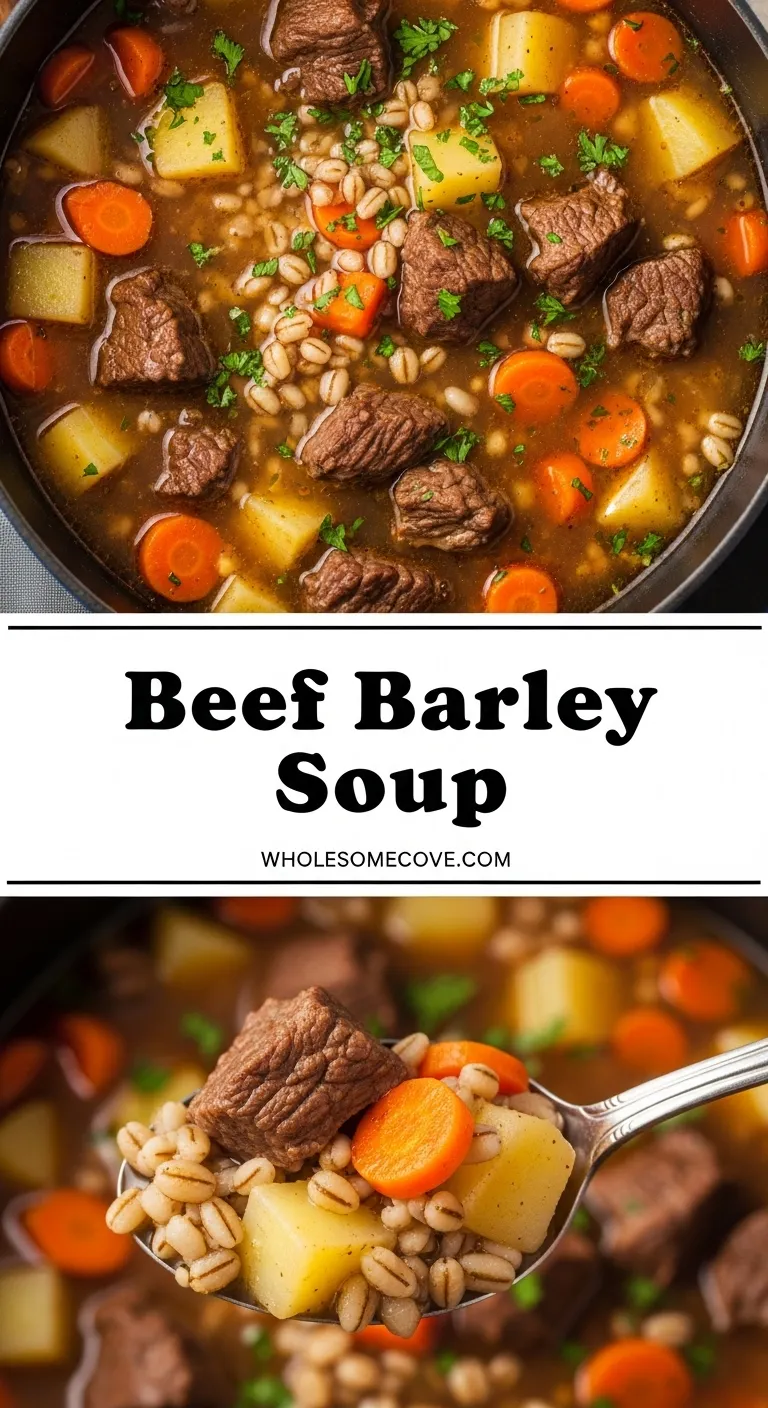 Beef Barley Soup Recipe | Cozy Lunch or Dinner Idea