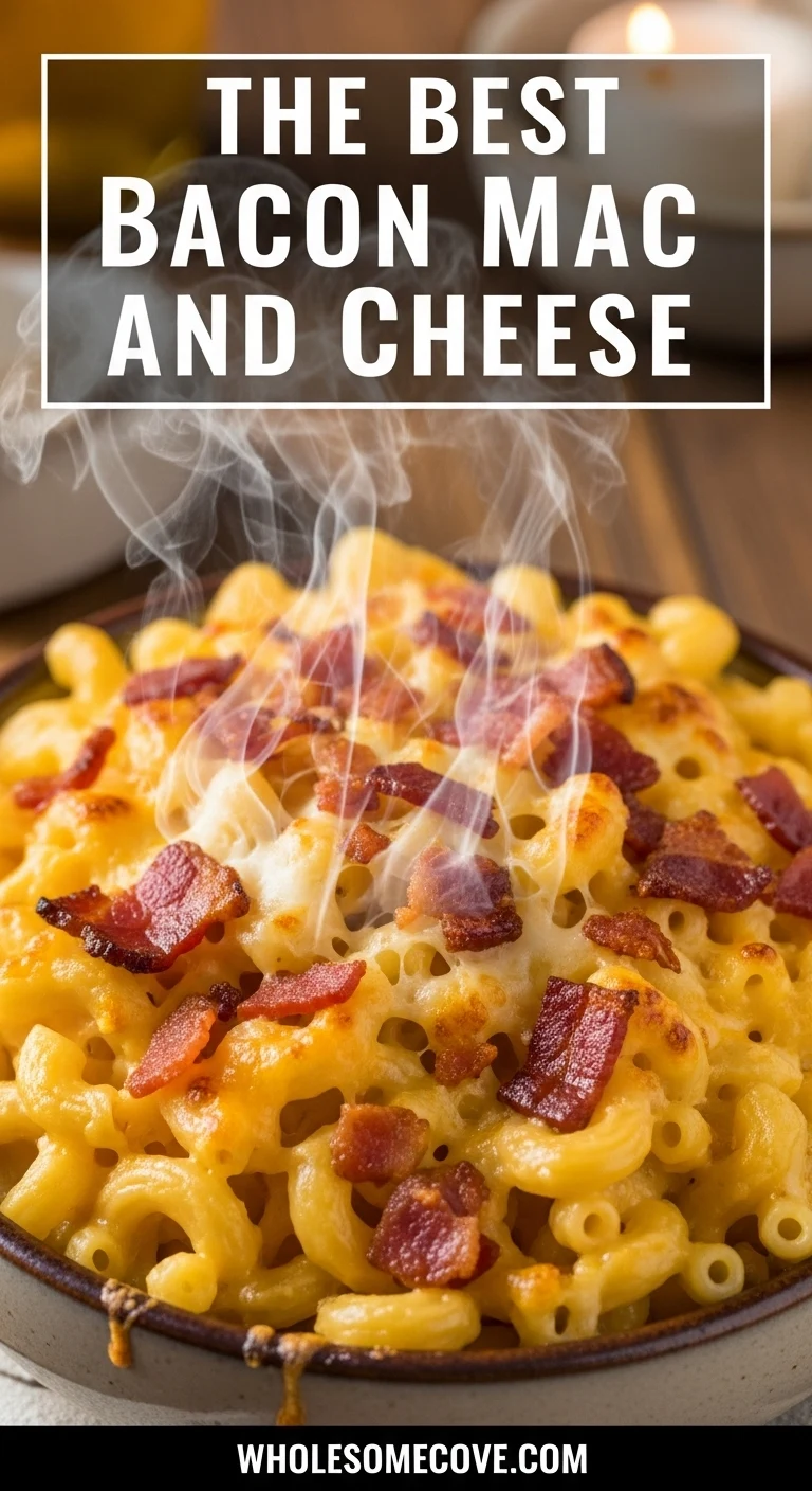 Best Bacon Mac and Cheese Recipe | Creamy Oven-Baked Comfort Dish
