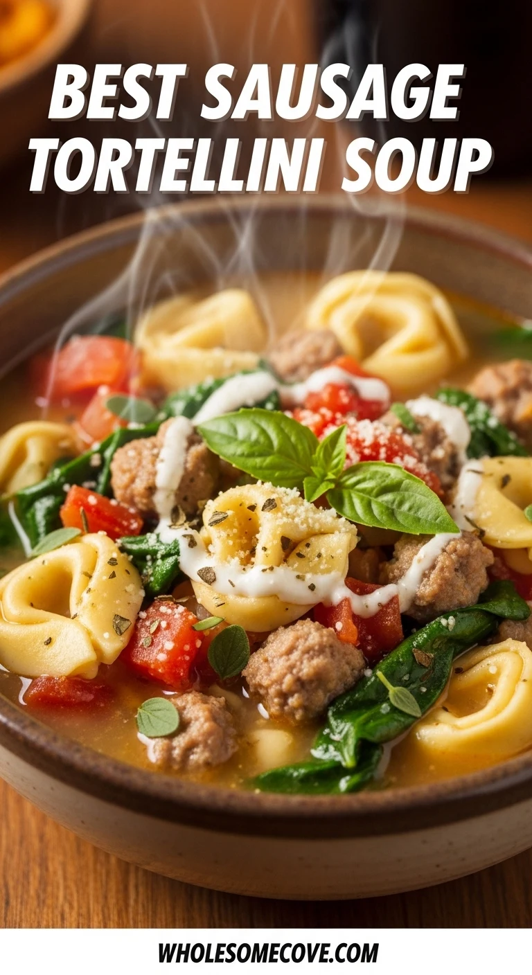 Best Sausage Tortellini Soup Recipe - Cozy Fall Comfort Food