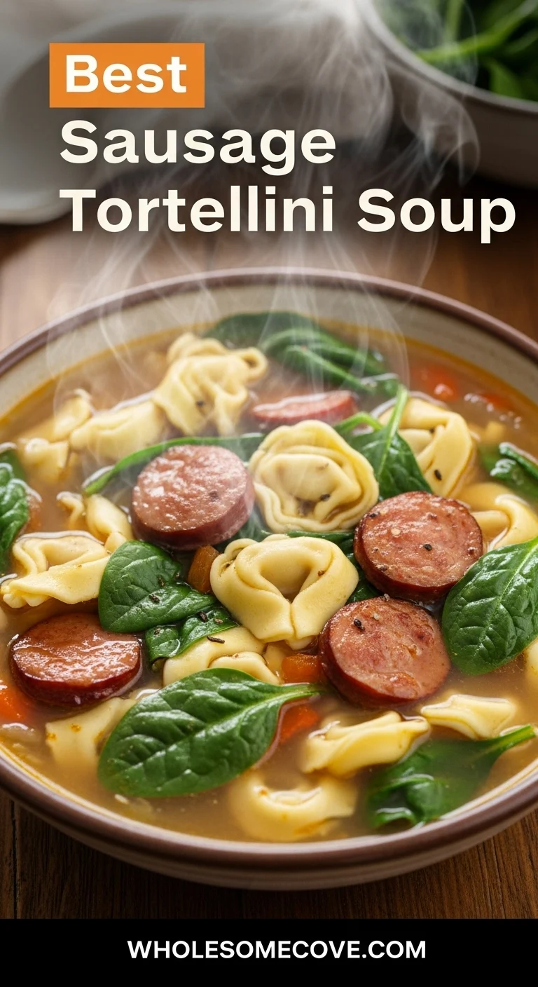 Best Sausage Tortellini Soup Recipe - Creamy, Hearty & Delicious
