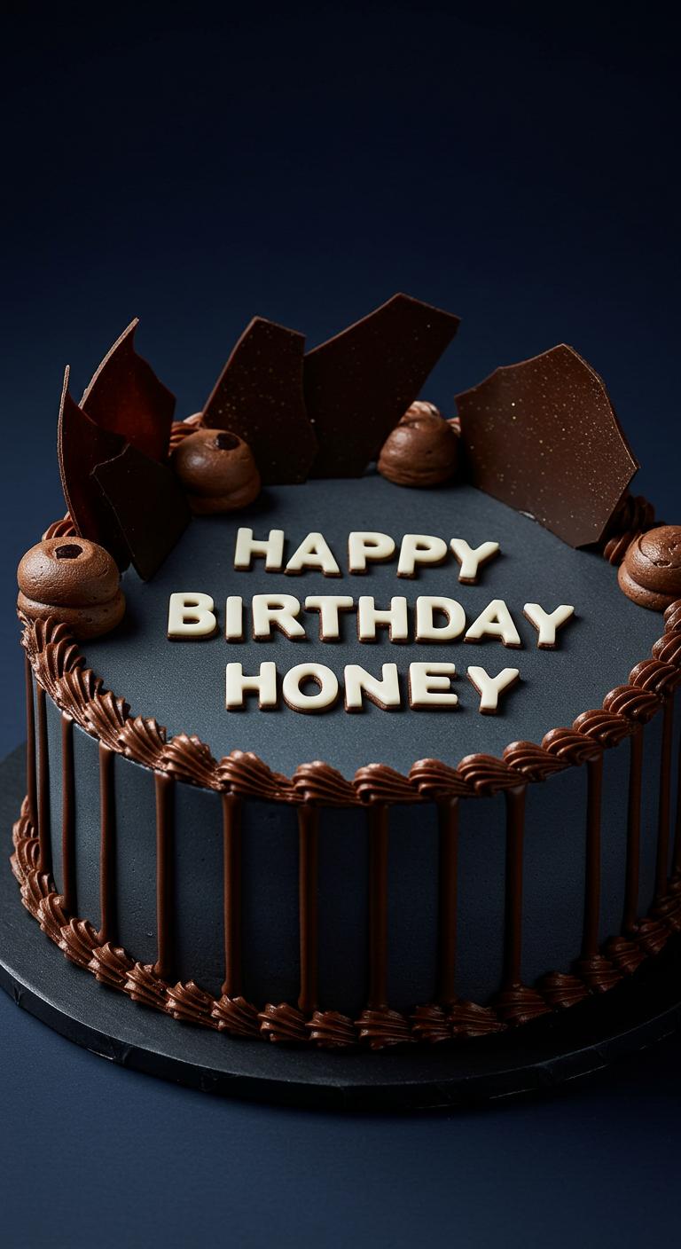 Dark Chocolate Indulgence Birthday Cake Dark Chocolate Indulgence Birthday Cake