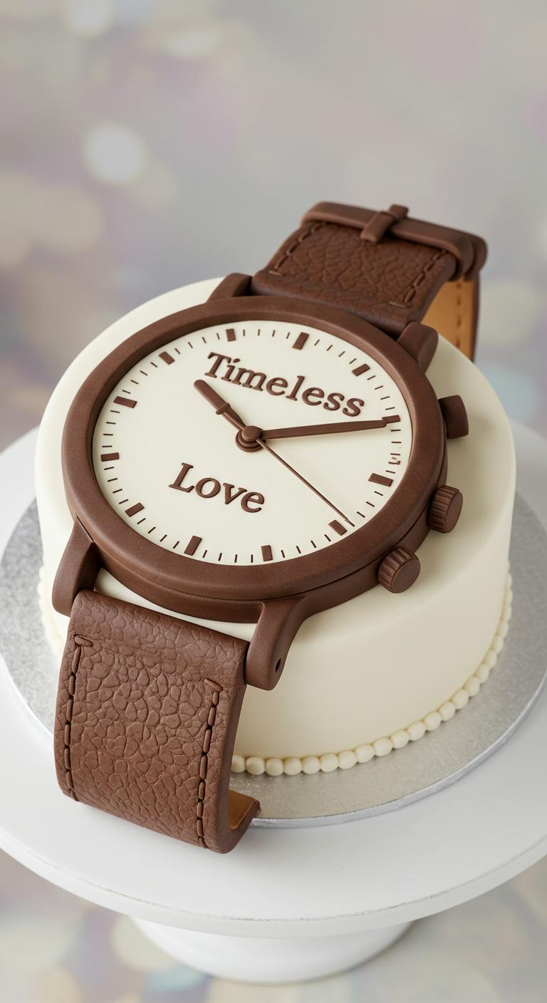 Timeless Love Watch Cake Timeless Love Watch Cake