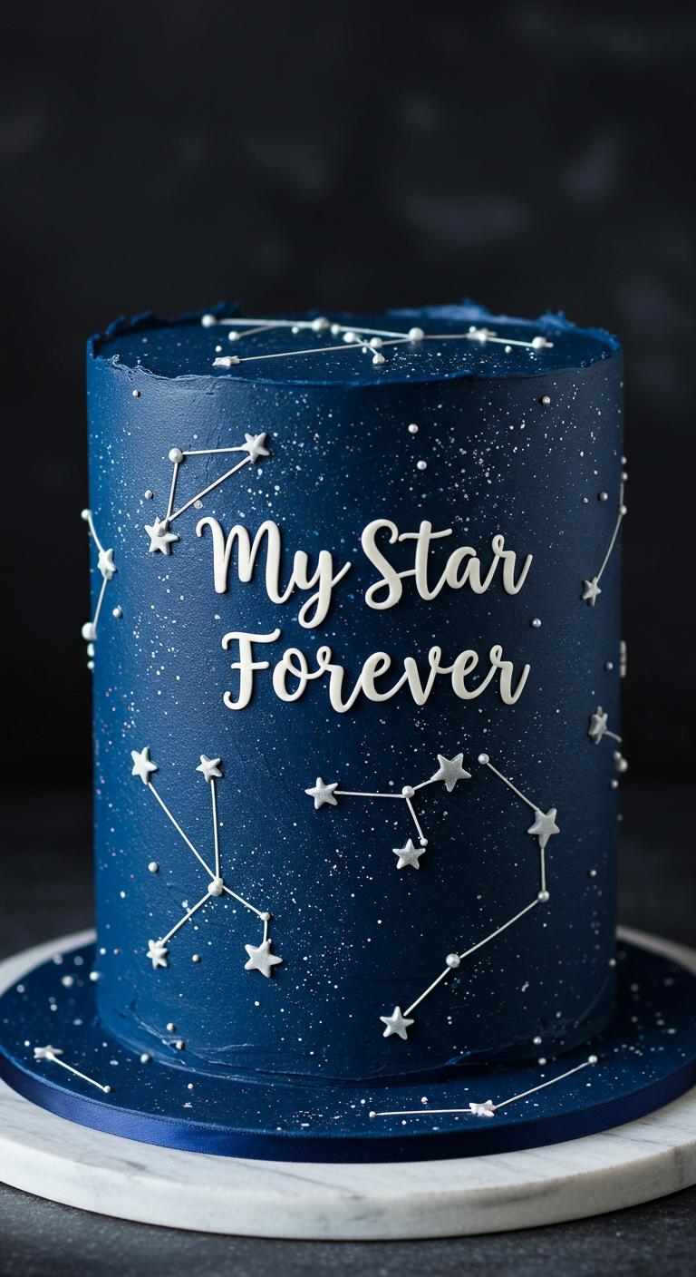 My Star Forever Constellation Cake My Star Forever Constellation Cake