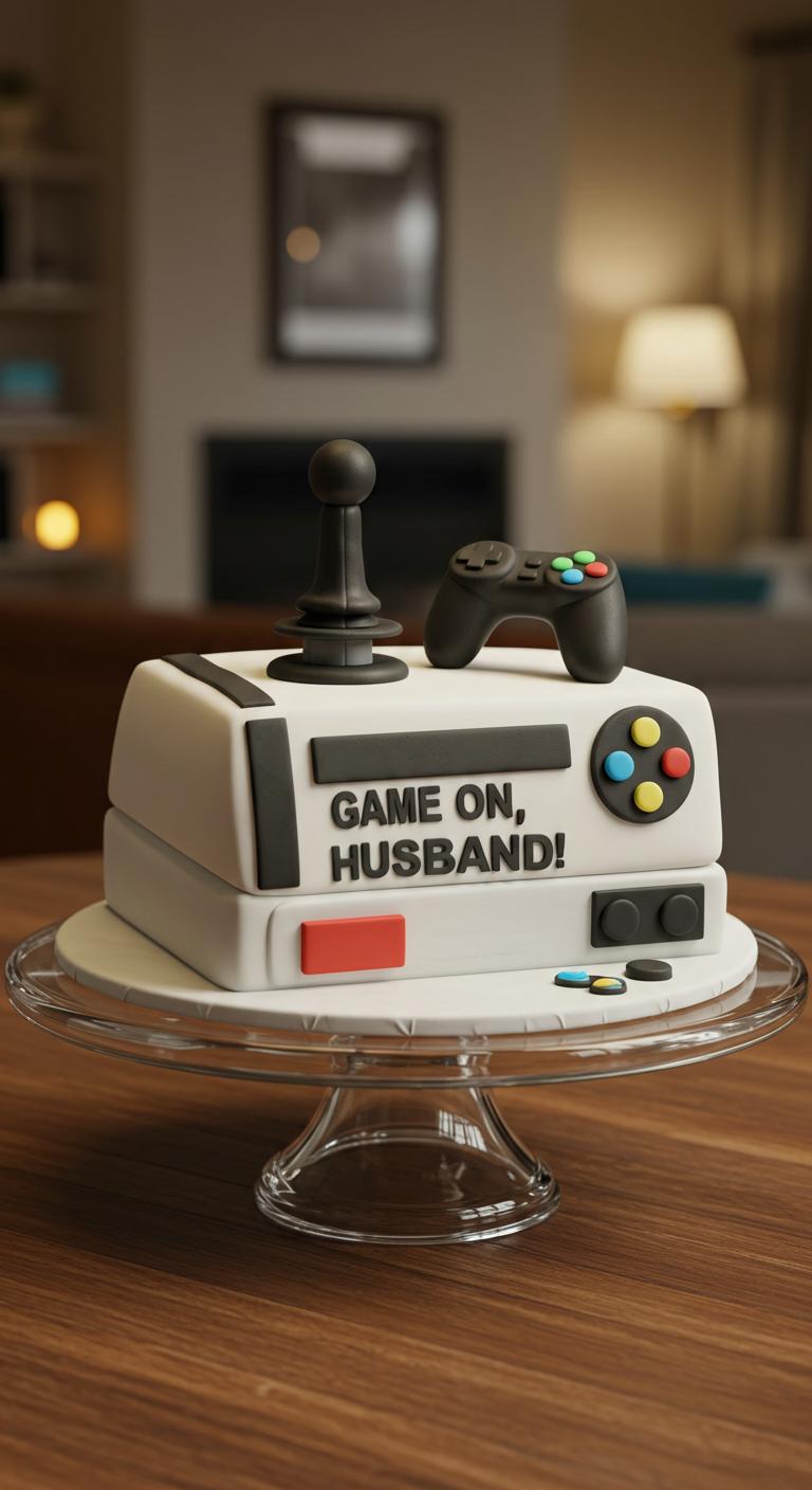 Retro Gaming Hub Birthday Cake Retro Gaming Hub Birthday Cake