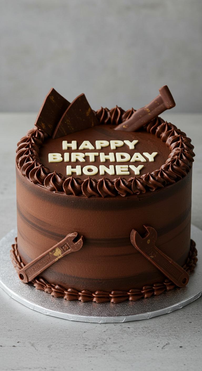 Handy Husband’s Chocolate Birthday Cake Handy Husband’s Chocolate Birthday Cake