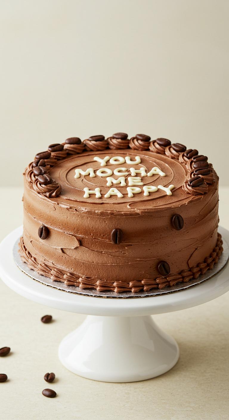 You Mocha Me Happy Coffee Bean Cake You Mocha Me Happy Coffee Bean Cake